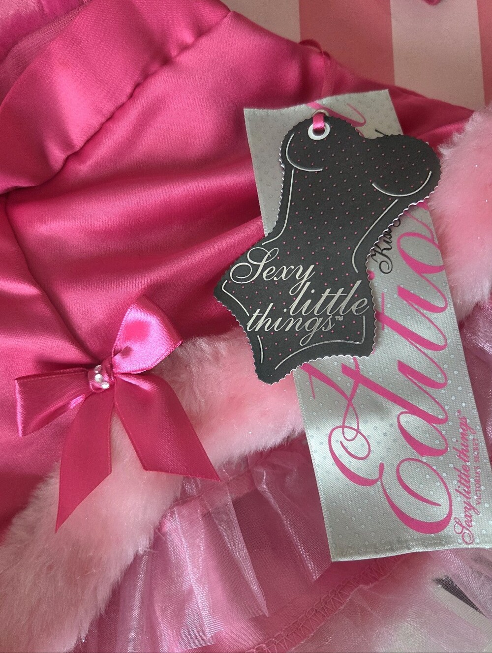 Victoria's Secret VTG Sexy Little Things Santa Baby Jacket & Tutu Skirt NWT Y2K - Picture 3 of 14